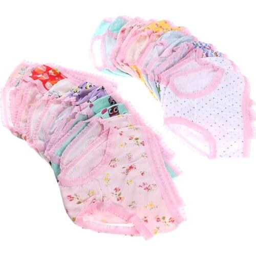 Cotton Panties For Girls Kids Short Briefs Baby Girl Underwear, Children Underwear Child Cute Cartoon Shorts Underpant For 0-5