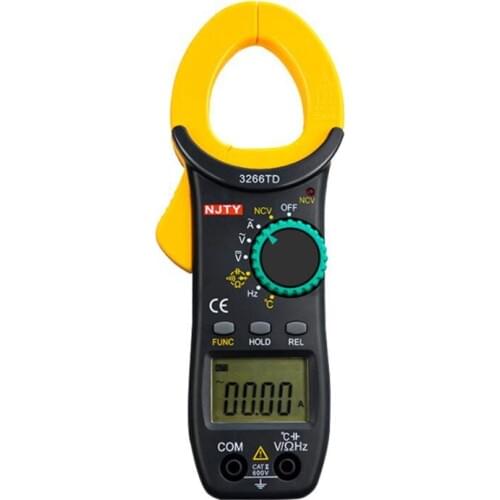 3266TD pocket universal digital clamp meter, multimeter, ammeter, measure capacitance, temperature and frequency