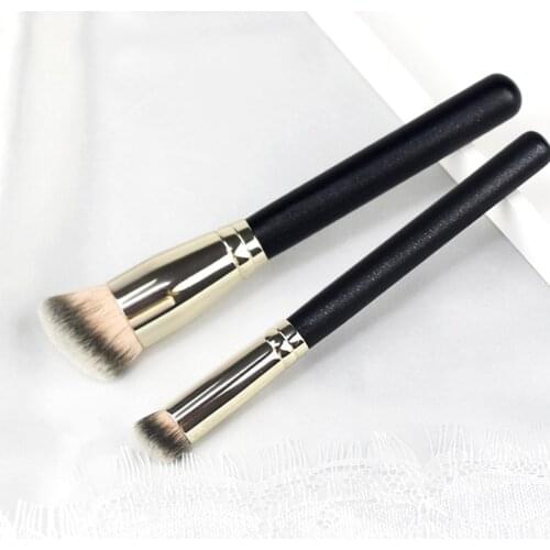 1Pc Oblique Head Copper Tube Concealer Makeup Brush High Quality Professional Highlighter Brush Foundation Set Beauty Tool