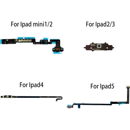 Home Button Flex Cable Connector for iPad 2 3 4 5 Air Mini1 Mini A1395 A1458 a1416 a1432 A1489 Return Menu Key Replacement Parts