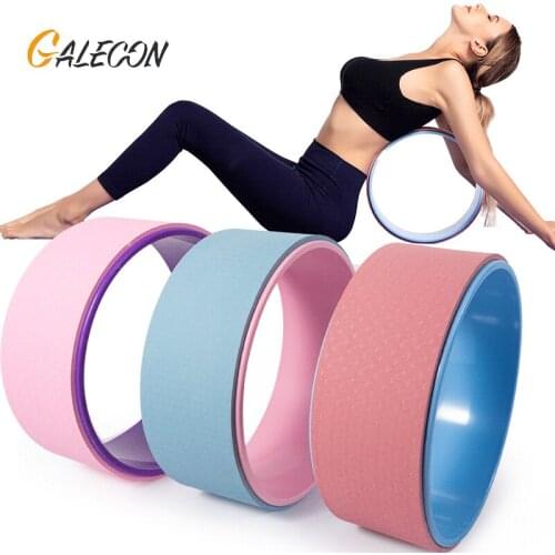 Yoga Pilates Ring TPE Yoga Fitness Double Roller Back Training Tool Yoga Ring Adult Women Exercise At Home Fitness Accessories