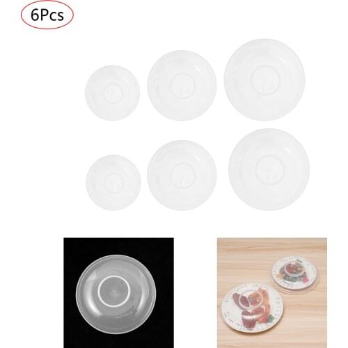 6Pcs Microwave Anti-Splatter Guard Lids Plastic Heat Resistant Fresh Keeping Cover Reusable Bowl Lids Food Preservation Cover