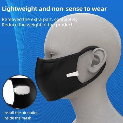 Summer Cool Personal Wearable Air Face Mask Fan USB Rechargeable Mini Portable Reusable Clip-On Electric Fans Air Conditioning