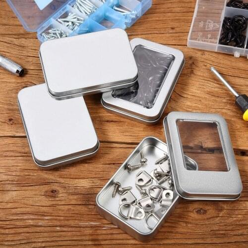 PCS 88MM Metal Tin Box Mini Portable Small Storage Container Cosy
