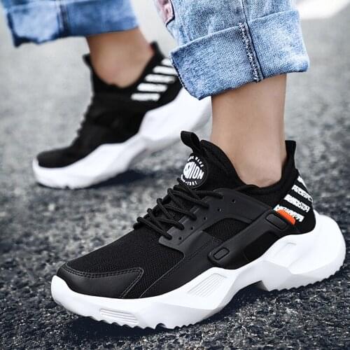 ZEEKSON Fashionable Korean Mesh Sports Mens Shoes Trend Increased Breathable Old Shoes Thick-soled Casual Mens Shoes size 46