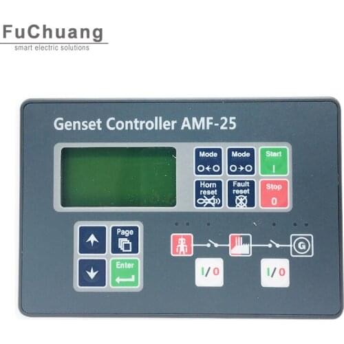 Diesel Generator Control Module AMF25 Three-way and speed sensor analog display and control ATS conversion with AC display
