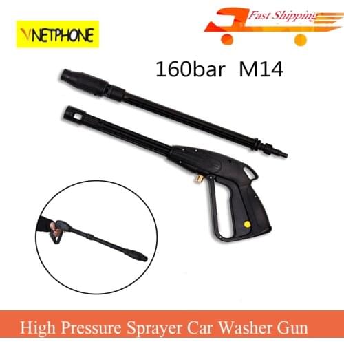 160bar M14 High Pressure Sprayer Car Washer Spray Nozzle Adjustable Water Gun Home Washing Garden Cleaning Accessories