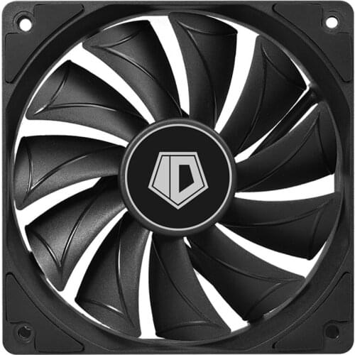 12025 single-mounted non-gloss 12cm chassis PWM temperature control fan small 4pin professional radiator