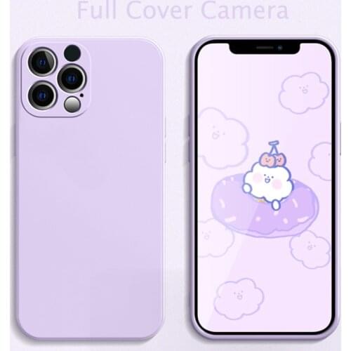 Official Quality Full Cover Camera lsilicone phone case for iphone 11 12 Pro Mini Max X Xs Xr 8 7 6 6s Plus 5 5s Se 2020 Cover