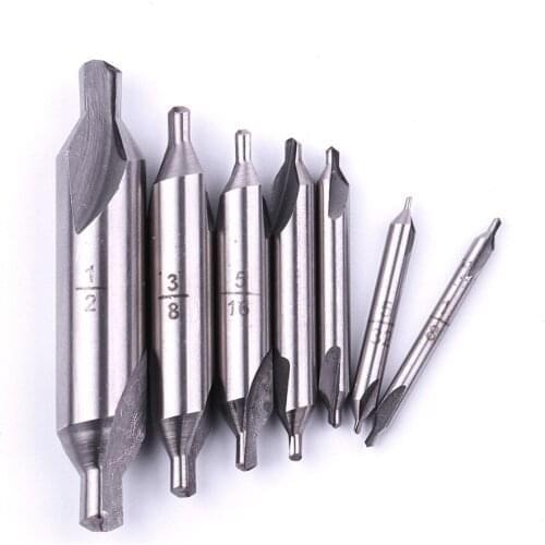 7Pcs/set Professional Imperial Center Drill Bit High Quality HSS A type drill bit with sharp blade for hole process hand tools