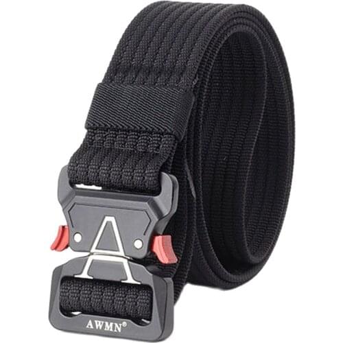 AWMN Male Tactical military Canvas white buckles Belt Outdoor Tactical Belt mens Military Nylon Belts Army ceinture homme 69