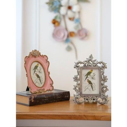 Retro nostalgic leaf shape 6inches7 inch resin photo frame home living room decoration wedding birthday anniversary gift