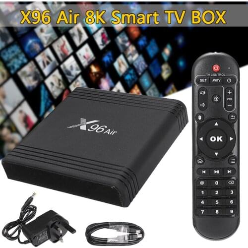 Mayitr 1pc X96 Air S905X3 Smart TV Box 4GB+64GB Android 9.0 HD Media Player 8K 2.4G/5GHz WIFI Set TV Boxes
