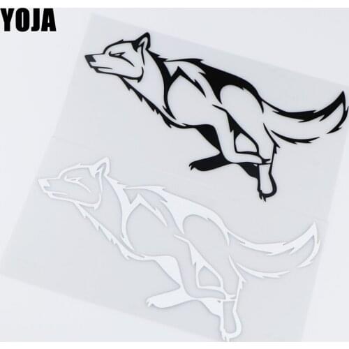 YOJA 21.3X12.1CM Animal Wolf Pattern Vinyl Decal Art Fashion Car Sticker ZT2-0132