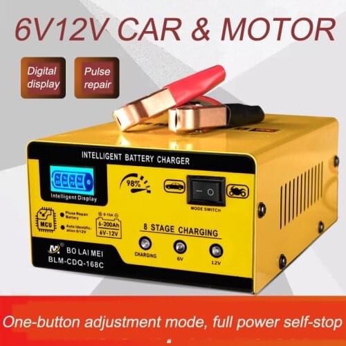 Car battery charger 6V12V10A motorcycle charger full intelligent universal repair type accumulator