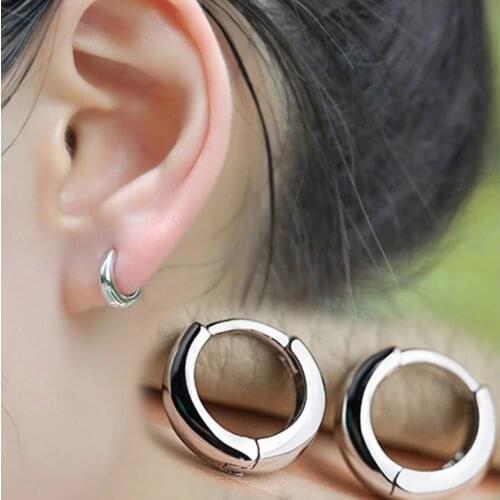 Womens Fashion Glossy Tiny Hoop Earrings Small Huggies Cute Lovely Minimal Earring Hoops Cartilage Piercing Accessories Gifts