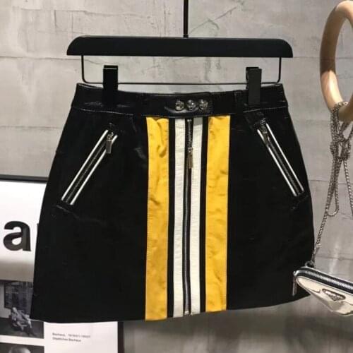 Ladies Real Leather Skirt