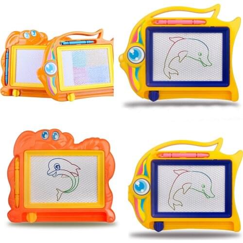 1pc Children Hobbies Writing Doodle Stencil Painting Magnetic Drawing Board Set Learning & Education Toys for Kids Random Color