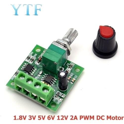 1pcs PWM DC Motor Governor 1.8V 3V 5V 6V 12V 2A Speed Switch Switch Function 1803BKq