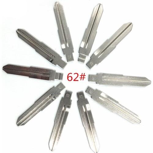 10pcs/lot Type 62# Metal Blank Uncut Flip KEYDIY/VVDI/JMD Remote Key Blade