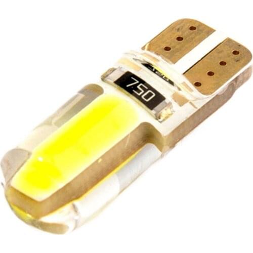 4Pcs/Pack W5W T10 Auto LED Light DC 12V Car Bulbs COB 8SMD LED CANBUS Silica Super Bright License Plate Bulb #280437