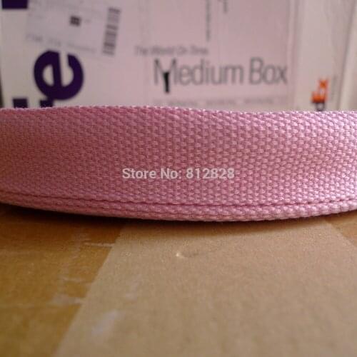 50 Yards 1.25'' 32mm #38 Pink Color High Quality Bag Straps Polyester Webbing