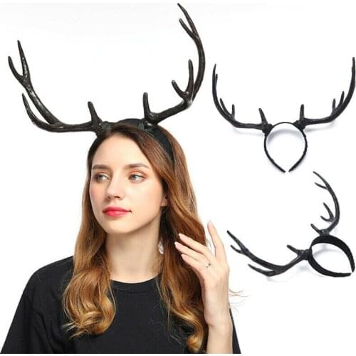 Hair Accessories for Girls Christmas Headband Deer HornDecoration Cosplay Headdress Headwear Party Festival Supplies Hair Clip