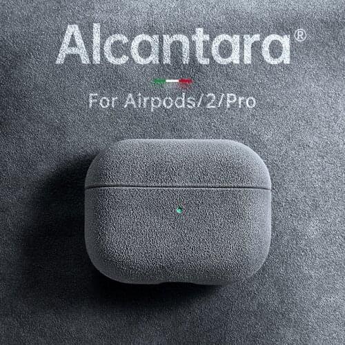 For Airpods Pro Case ALCANTARA TPU Silicone Earphone Cases For Apple AirPods 1 / 2 / 3 Pro Turn Fur Wireless Headphone Cover Bag