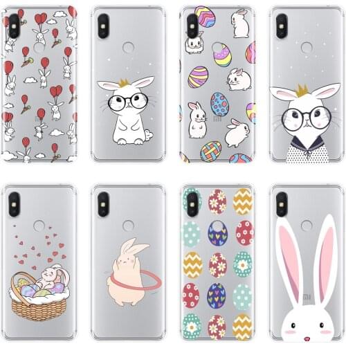 Rabbit Phone Case For Pocophone F1 Xiaomi Redmi Note 6 Pro 5A Prime 5 4 4X Silicone Back Cover For Xiaomi Redmi S2 6A 5 Plus 4A