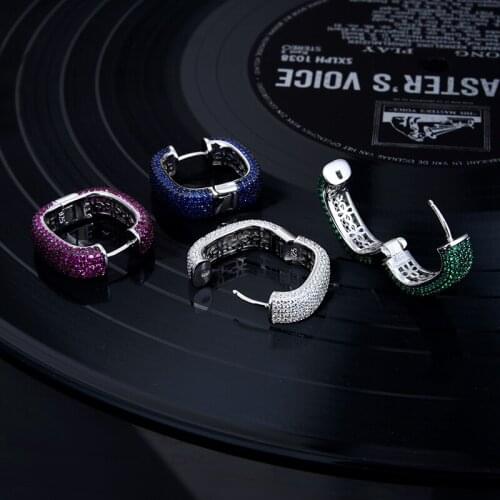 Designer Fashion 925 Sterling Silver Jewelry 3A Cubic Zirconia Party Earring