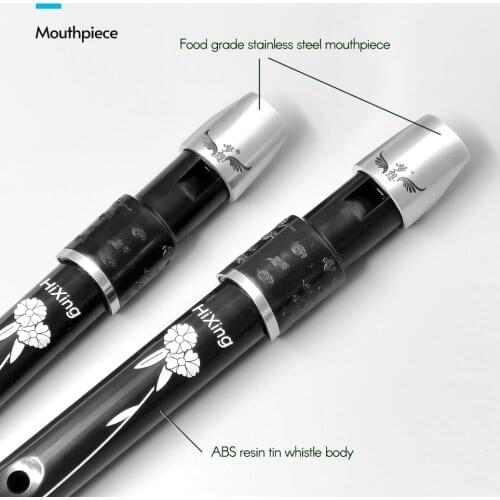 Lightweight Irish Whistle Tin Whistle Flute Recorder Instrument for Kids Beginners Soprano Recorder Wind Instrument Key of D