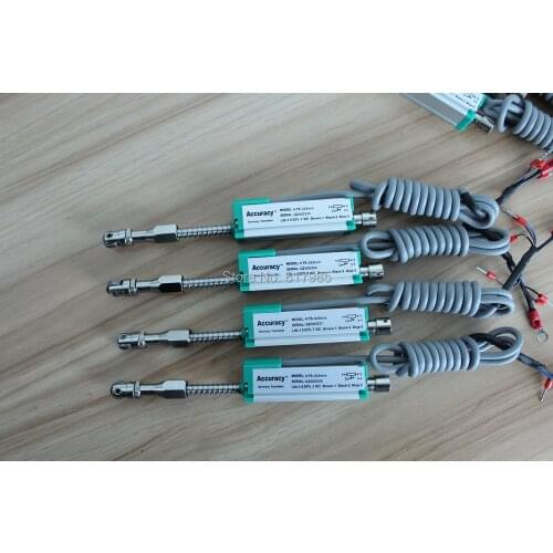 KTR 10 25 50 75mm Linear Displacement Sensor Automatic Reset Electronic Ruler Miniature Spring Displacement Transducer Scale