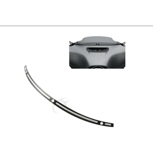 Motorcycle Black Windshield Trim For Harley 2014-2017 Touring Street Electra Glide FLHX Ultra Limited Models motobike