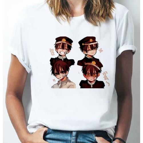 New Summer Kawaii Japanese Anime Toilet Bound Hanako Kun T Shirt Women Funny Cartoon Tshirt Shaman King Graphic Tees Female Top
