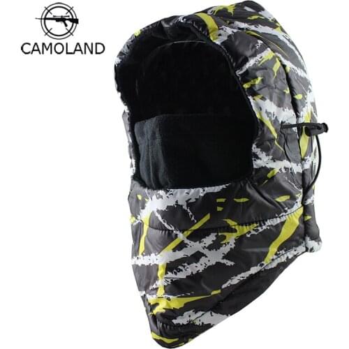 New Hooded Female Winter Balaclava for Men Women Thermal Fleece Swat Ski Wind Stopper Beanies Outdoor Sports Hat