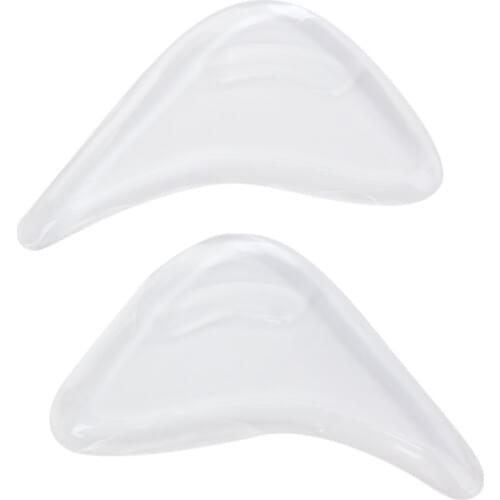 FGGS-1 Pair of Gel Toe Pads Insoles for Pointed Shoes/Shoes Too Big---Clear