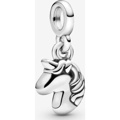 Fits Pandora Bracelet Argent 925 Sterling Silver My Magical Unicorn Small Hole Charms Beads for Jewelry Making Bijoux 2020