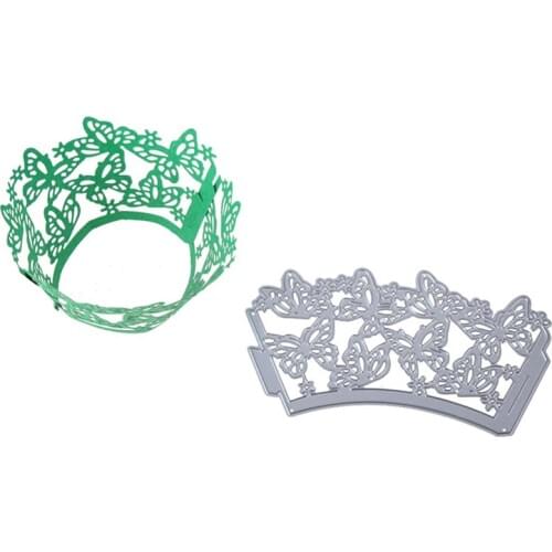 SCD439 Butterfly Cake Lace Metal Cutting Dies For Scrapbooking Stencils DIY Album Cards Decoration Embossing Folder Die Cuts