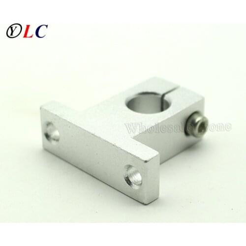 SK16 16mm Support M5 Aluminum Linear Rod Rail Shaft Support Bracket for Linear Guides bearing rail DIY CNC Machine Tool