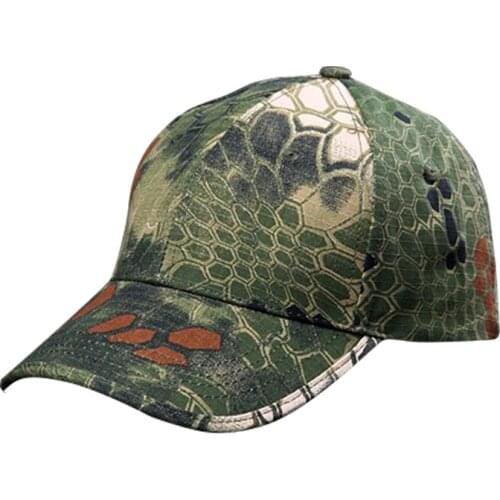 Tactical Hat Rattlesnake Boa Camo Hunting Cap Fishing Hat Adjustable Outdoor Sports