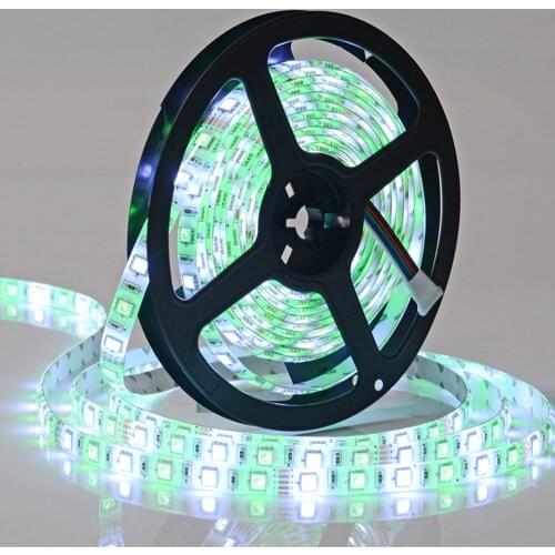 SMD 5050 RGB RGBW LED Strip Light Waterproof 5M 300LED DC 12V 24V RGBW RGBWW Warm White LED Light Strips Flexible Tape