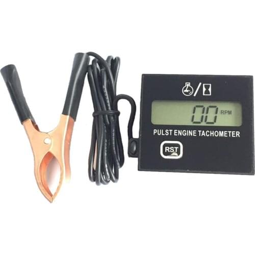 High-Speed Digital Tachometer Meter Gasoline Engine Lawn Mower Tachometer Pulse Speed Speedometer Motorcycle Accessories