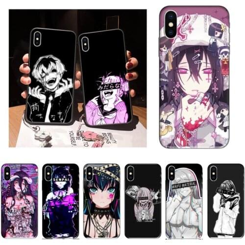 Zororong Sad Anime Aesthetic Senpai Phone Case For iPhone 12 Mini 11 Pro XS Max X XR 7 8 Plus