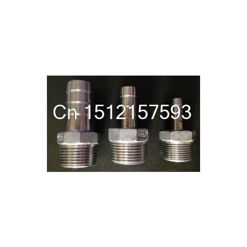 1/4"x 6mm Stainless steel 304 Male BSP thread Pipe fitting barb Hose Tail Connector