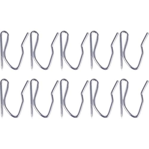 10pcs Curtain Drapery Pin Hooks - Silvery