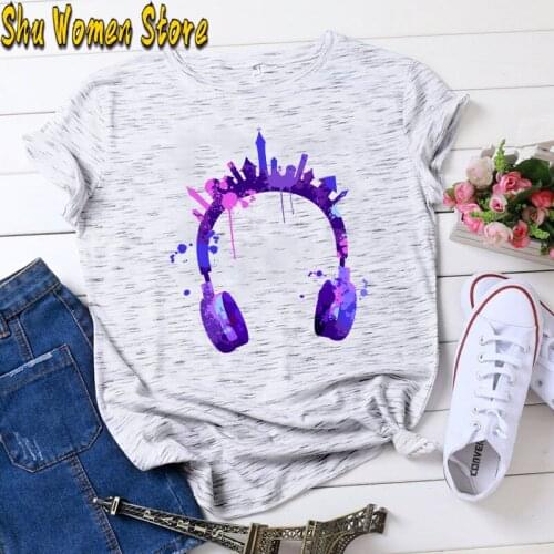 2021 summer clothing father son matching clothes in the dark Headphone print luminous family outfits t shirt y2k tops gothic