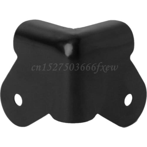 4PCS Speaker Corners Metal Angle Rounded Protector Guitar Amplifier Stage Cabinets Accessories Black