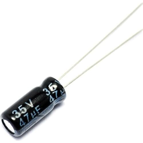 50PCS/LOT Electrolytic Capacitor 35V/47uF 5*11 35V 47UF