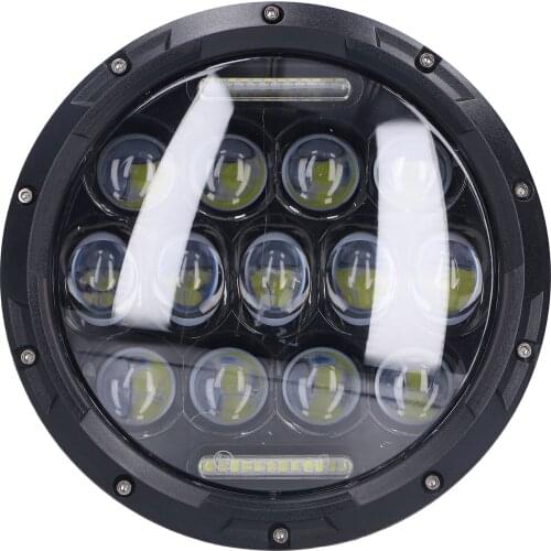 7in 12V LED Motorcycle Headlight 6000K 3000LM Waterproof Headlamp Universal Fit for Jeep Wrangler
