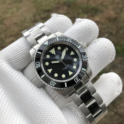 STEELDIVE 1954 NH35 Automatic Watch Men C3 Super Luminous Diver Watch 200m Mens 316L Stainless Steel Watches Mechanical Watches